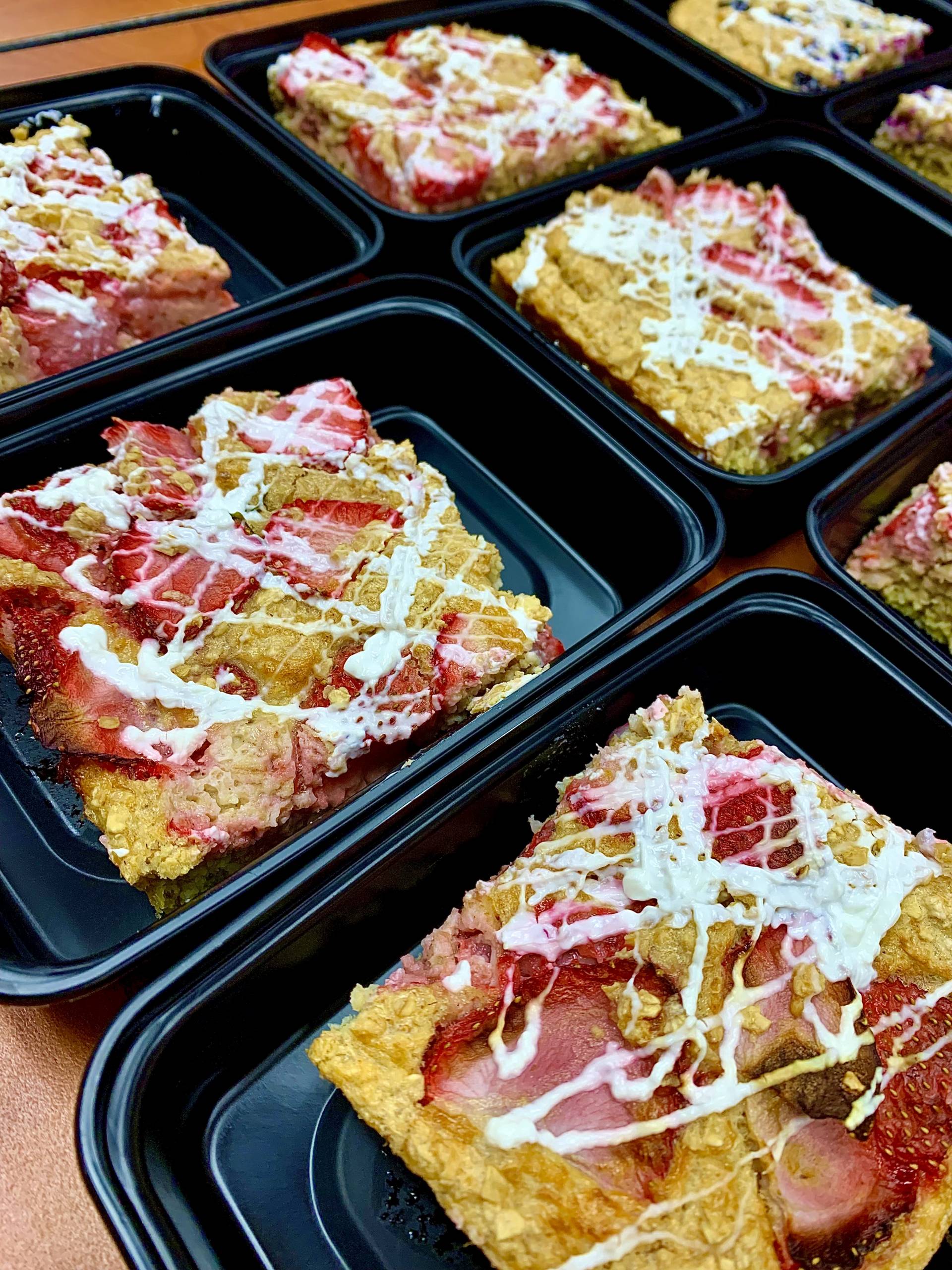 Strawberry Baked Protein Oats
