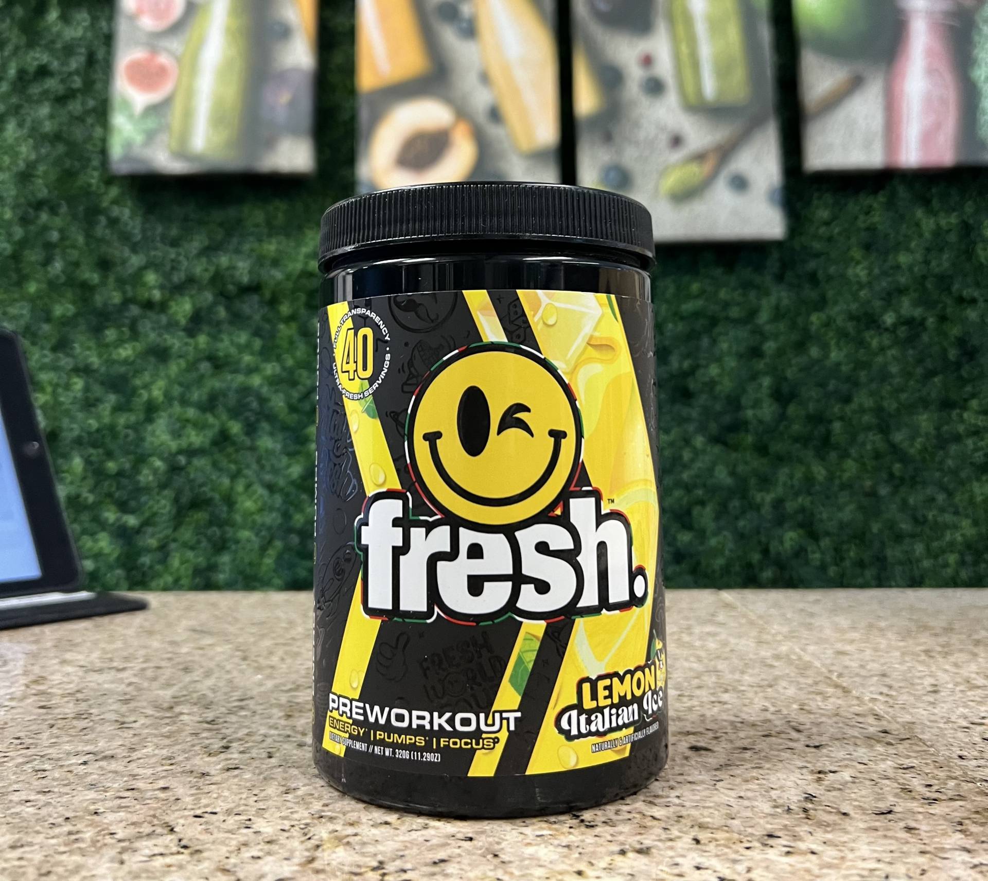 61. Fresh Supplements Preworkout Powder - Lemon Italian Ice