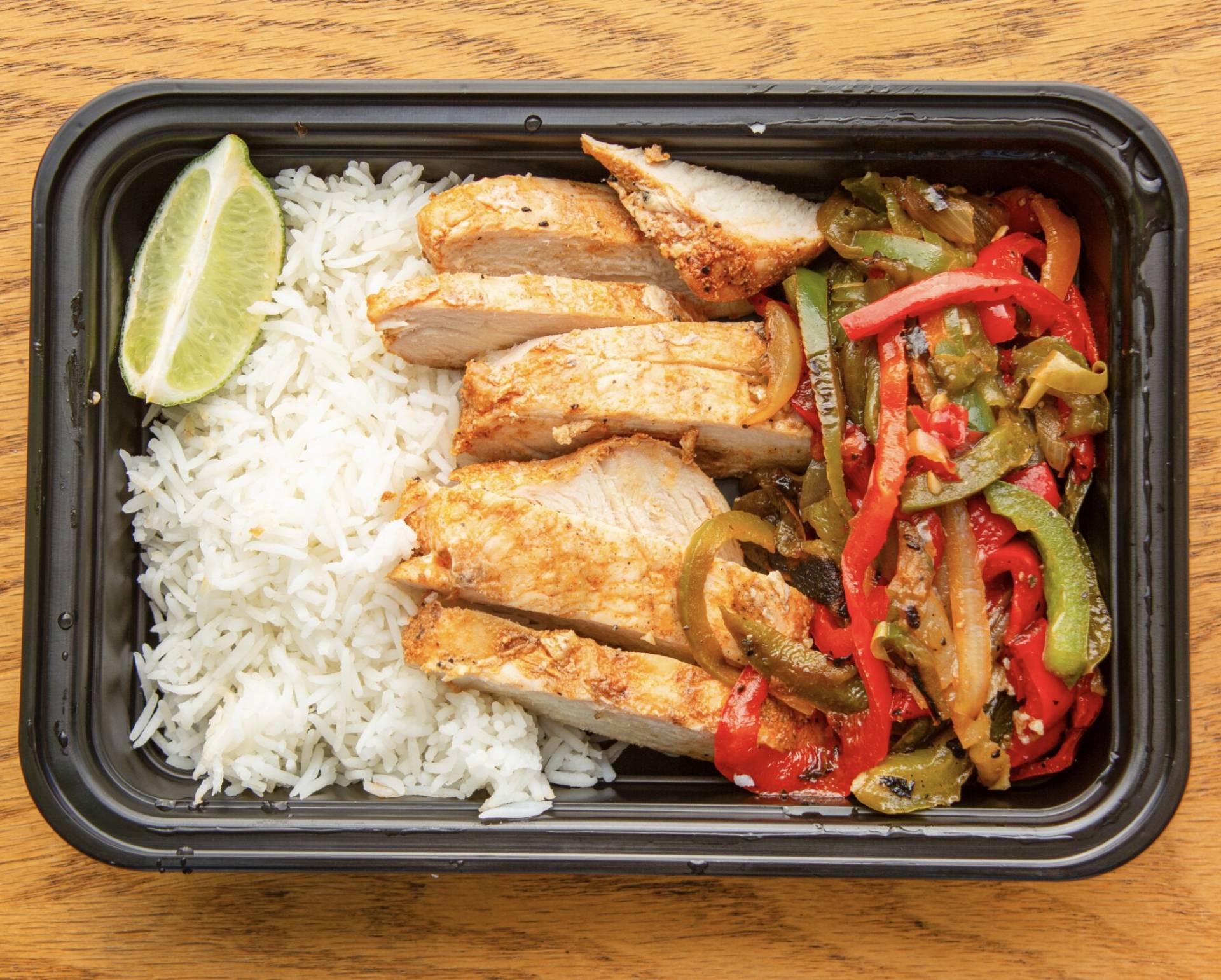 16B. Chicken Fajita Bowl With White Rice